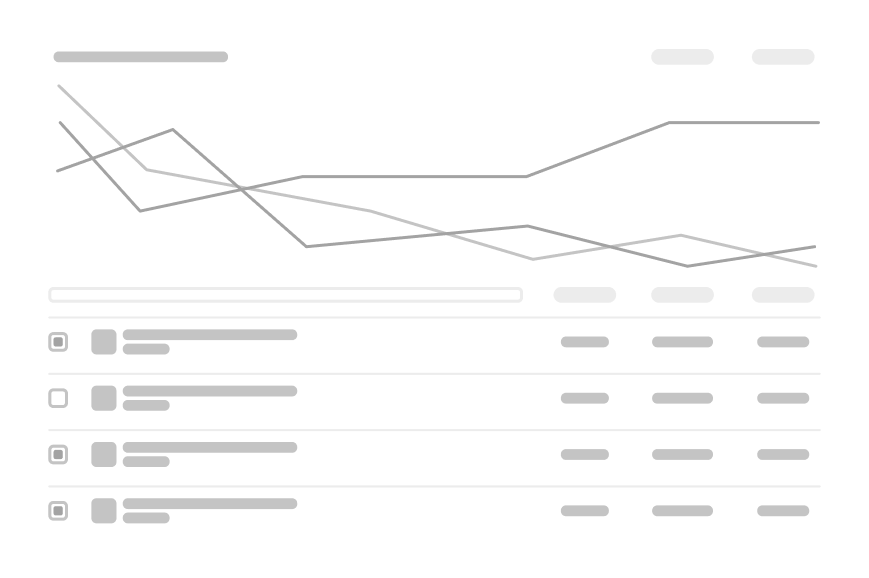 Displaying all items directly checkboxes for plotting.