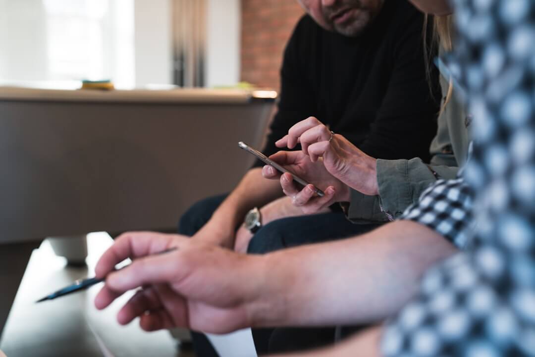 Photo of usability test